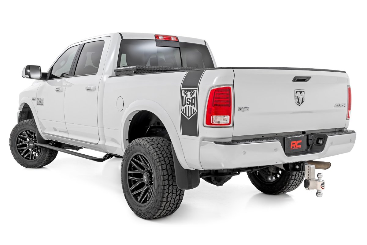 Ram 3500 Power Running Boards - Rough Country - Dual Electric Motor - '11-'23
